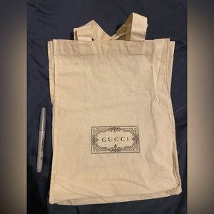 Gucci dust cover tote bag